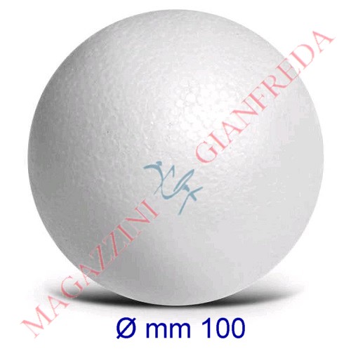 SFERA POLISTIROLO BIANCO ESPANSO Ø MM 100